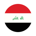 iraq, asia, circle, country, flag, nation, national