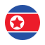 north korea, asia, circle, country, flag, nation, national 