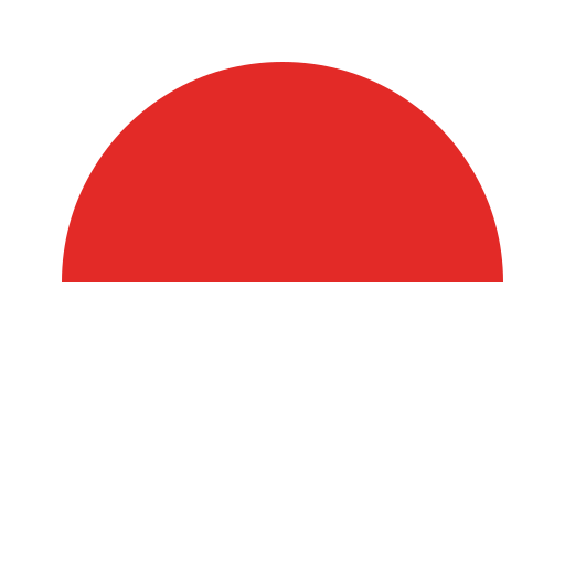 Indonesia, asia, circle, country, flag, nation, national icon - Free download