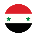 syria, asia, circle, country, flag, nation, national