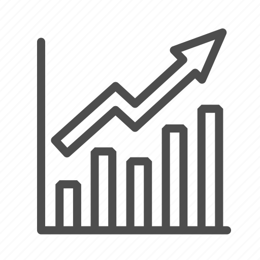 Growth, chart, graph, arrow, up, statistics, report icon - Download on Iconfinder