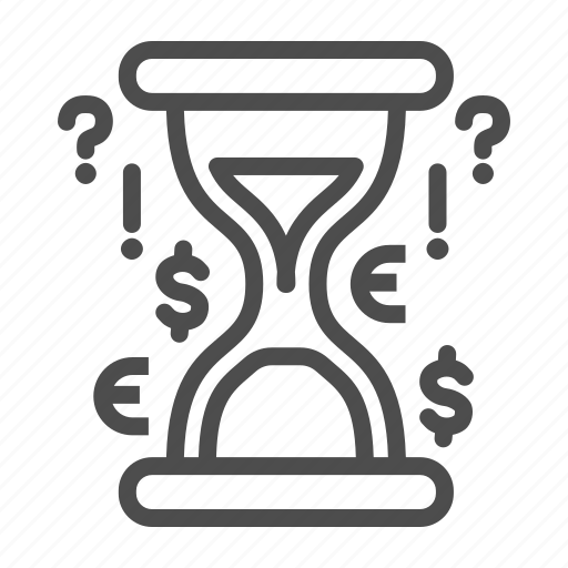 Time, hourglass, money, finance, sand, glass icon - Download on Iconfinder
