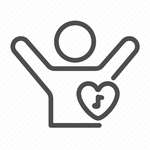 Heart, music, love, human, hand, happy, avatar icon - Download on Iconfinder