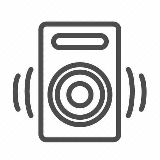 Speaker, music, stereo, loudspeaker, wave, sound, audio icon - Download on Iconfinder