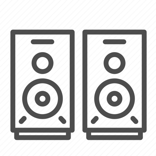 Speaker, music, stereo, modern, two, sound, audio icon - Download on Iconfinder