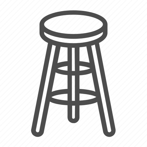 Stool, bar, chair, furniture, tripod, seat, wooden icon - Download on Iconfinder
