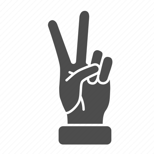 Finger, hand, victory, gesture, count, human icon - Download on Iconfinder