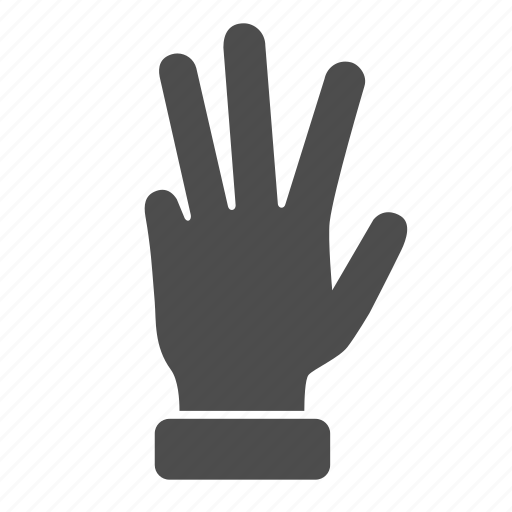 Four, hand, human, gesture, count, finger icon - Download on Iconfinder