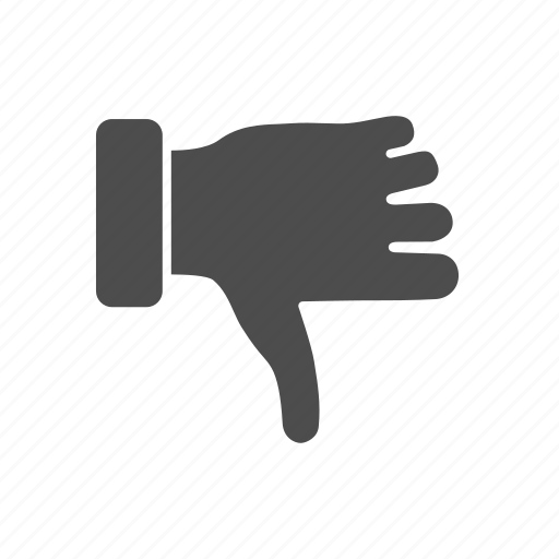 Hand, thumb, gesture, finger, down, dislike icon - Download on Iconfinder