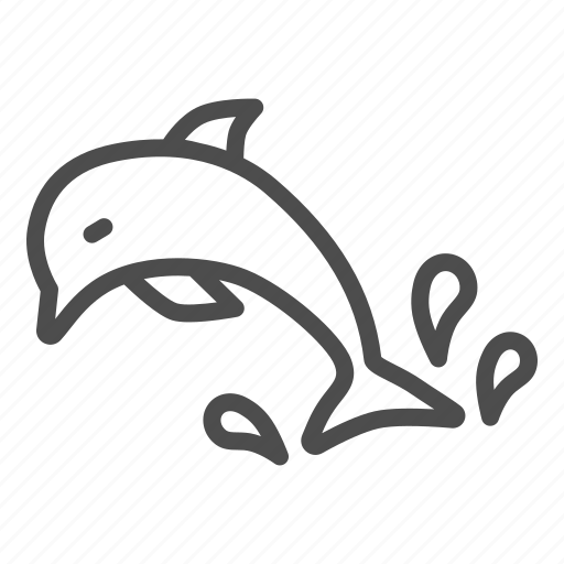 Dolphin, sea, drop, water, animal icon - Download on Iconfinder