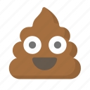 poop, crap, emoji, face, feces, poo, shit