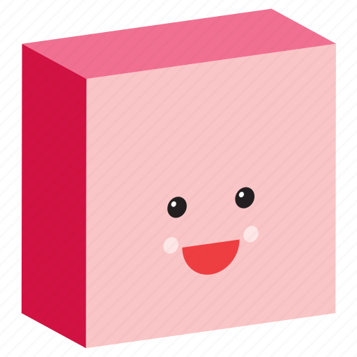 Emoji, emoticon, face, happy, shape, smiley, square icon - Download on Iconfinder