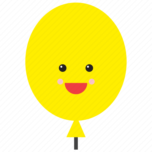 Balloon, emoji, emoticon, face, happy, shape, smiley icon - Download on Iconfinder