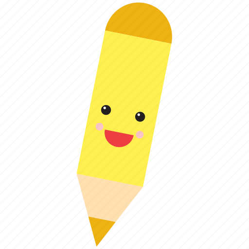 Emoji, emoticon, face, happy, pencil, shape, smiley icon - Download on Iconfinder
