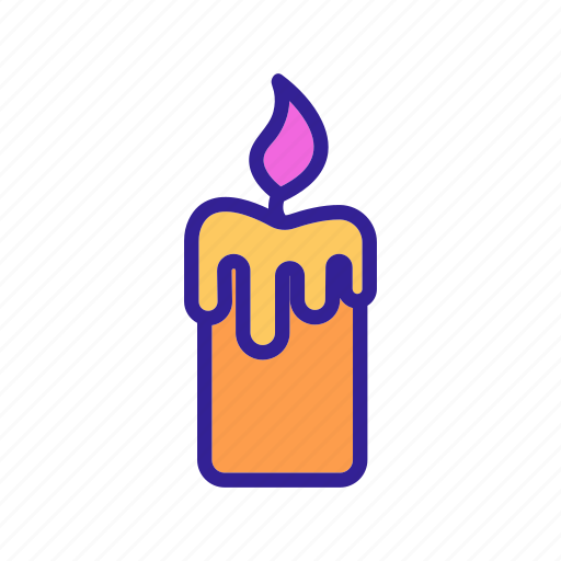 Candle, concept, contour, occult, ritual icon - Download on Iconfinder