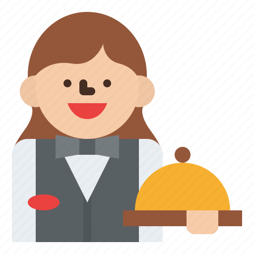 Job, occupation, profession, waitress icon - Download on Iconfinder