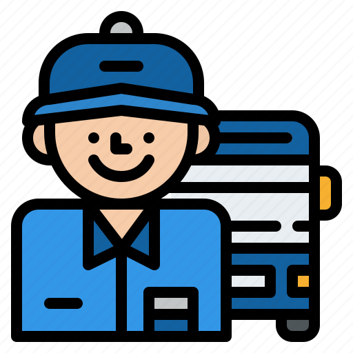 Bus, driver, job, occupation, profession icon - Download on Iconfinder