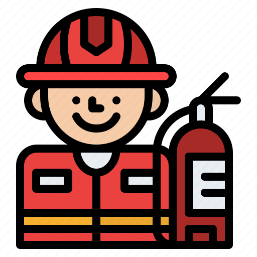 Firefighter, job, occupation, profession icon - Download on Iconfinder