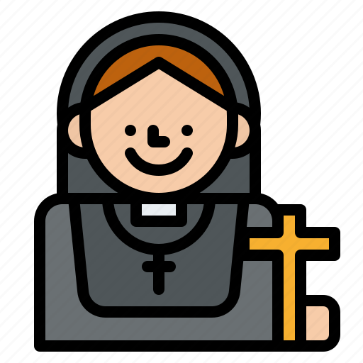 Job, nun, occupation, religion icon - Download on Iconfinder