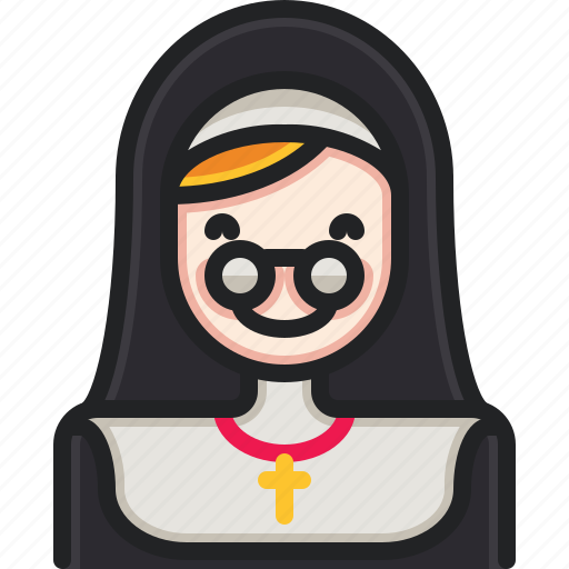 Nun, woman, christian, religious, catholic icon - Download on Iconfinder
