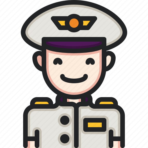 Pilot, professions, jobs, man, avatar icon - Download on Iconfinder