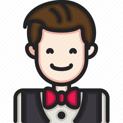 Waiter, occupation, people, avatar, man icon - Download on Iconfinder