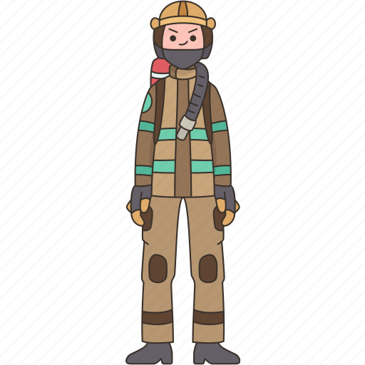 Firefighter, fireman, rescue, emergency, service icon - Download on Iconfinder