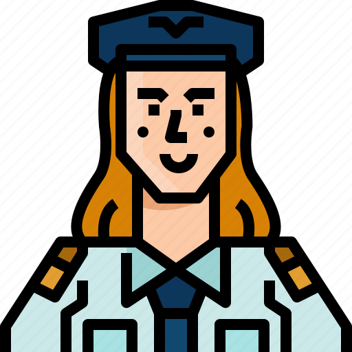 Avatar, job, occupation, pilot, woman icon - Download on Iconfinder