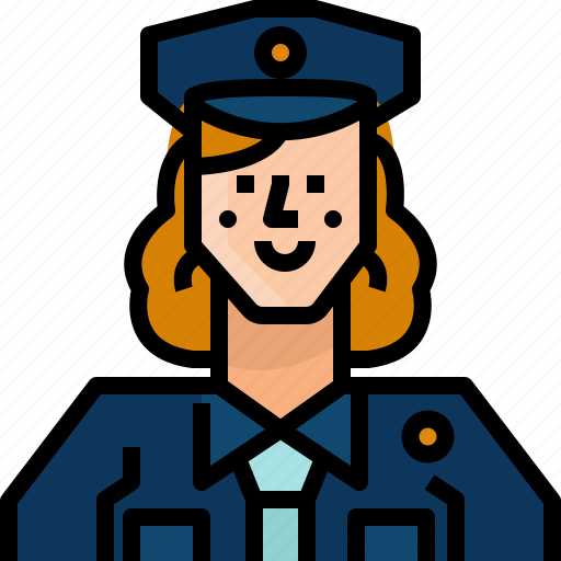 Avatar, occupation, officer, police, policewoman, woman icon - Download on Iconfinder