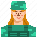 army, avatar, female, military, occupation, soldier, woman