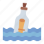 message, ocean, sea, water, message in a bottle 