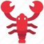 lobster, crustacean, mammal, creature, food 