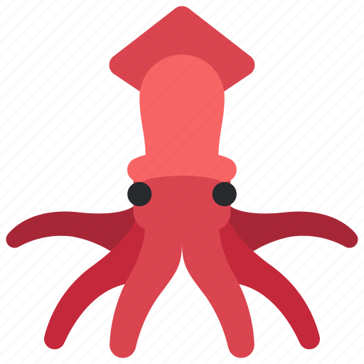 Squid, cephalopod, mollusc, octopus, creature icon - Download on Iconfinder