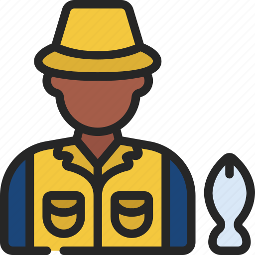Fisherman, fisher, person, user, fishing icon - Download on Iconfinder