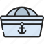 sailor, hat, sailing, nautical, clothing 