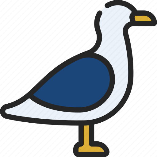 Seagull, bird, animal, flying, creature icon - Download on Iconfinder