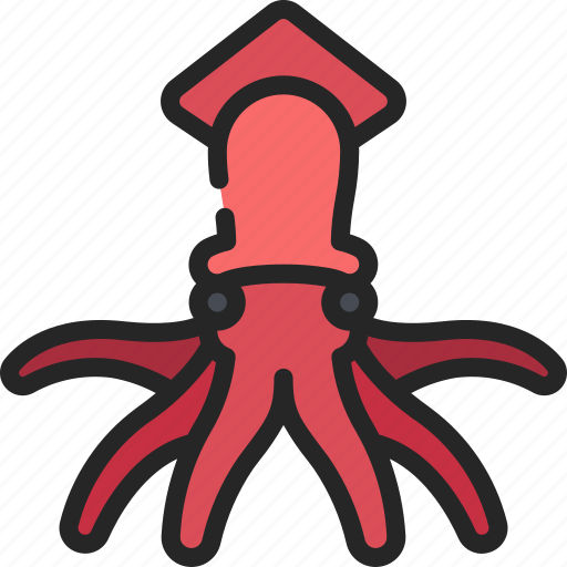Squid, cephalopod, mollusc, octopus, creature icon - Download on Iconfinder