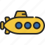 submarine, machinery, transport, vehicle, nautical 
