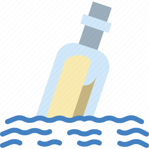 Bottle, message, ocean, sea, water icon - Download on Iconfinder