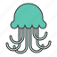 aquatic animal, jellyfish, ocean, sea 