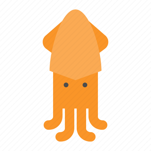 Aquatic animal, ocean, sea, seafood, squid icon - Download on Iconfinder