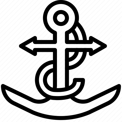 Anchor, ocean, sea, water icon - Download on Iconfinder
