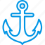 anchor, ocean, sea, water 