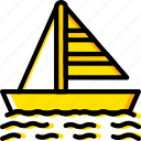 boat, ocean, sail, sea, water