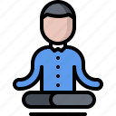 business, corporation, lotus, office, posture, tranquility, yoga 