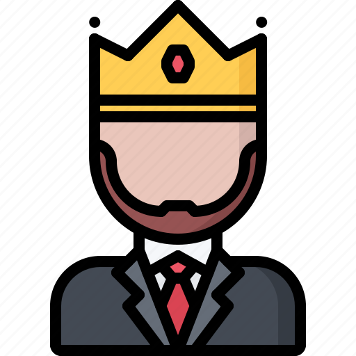 Boss, business, corporation, crown, job, king, office icon - Download on Iconfinder