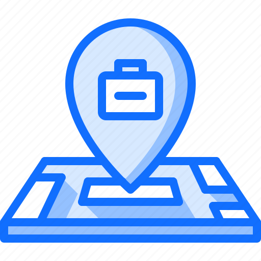 Business, corporation, job, location, map, office, pin icon - Download on Iconfinder
