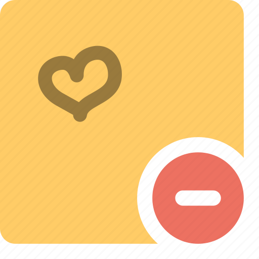 Delete, heart, love, minus, note icon - Download on Iconfinder