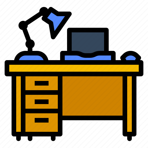 Computer, desk, laptop, office, table icon - Download on Iconfinder