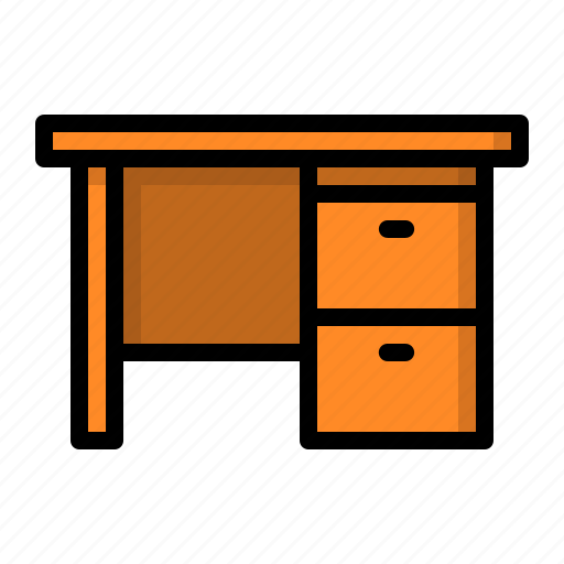 Desk, furniture, office, table icon - Download on Iconfinder